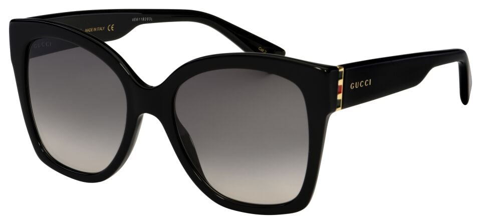 Gucci GG0459/S 001 BLACKGOLDGREY Kadın Güneş Gözlüğü